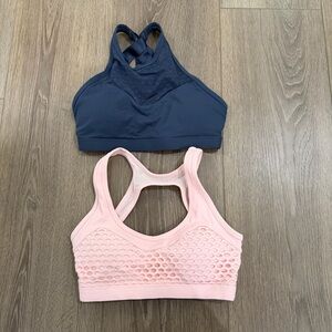Lorna Jane Pink and Blue Sports Bra Bundle XS